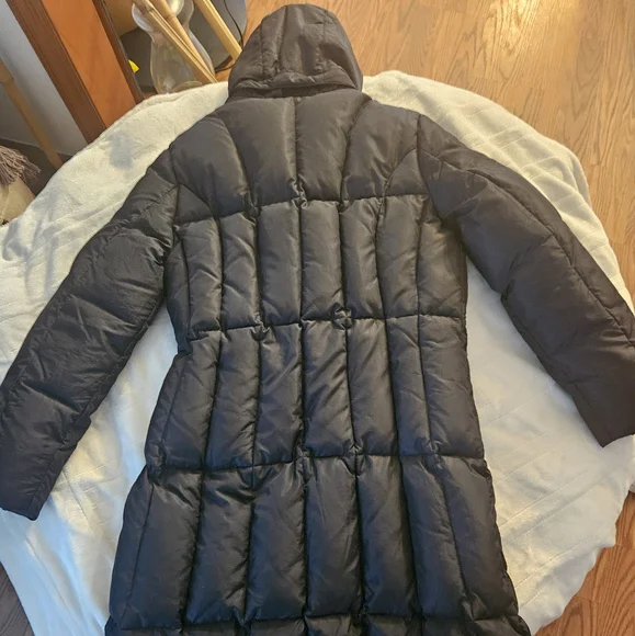 Calvin Klein Black Puffer Coat - Picture 2 of 3